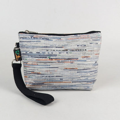 White &amp; Multi colour mix Upcycled Handwoven Wrist It (WI0225-012) PS_W