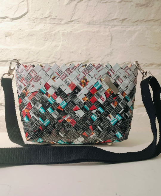 (NBB0224-103) MS_W Origami Upcycled Basketry Sling Bag