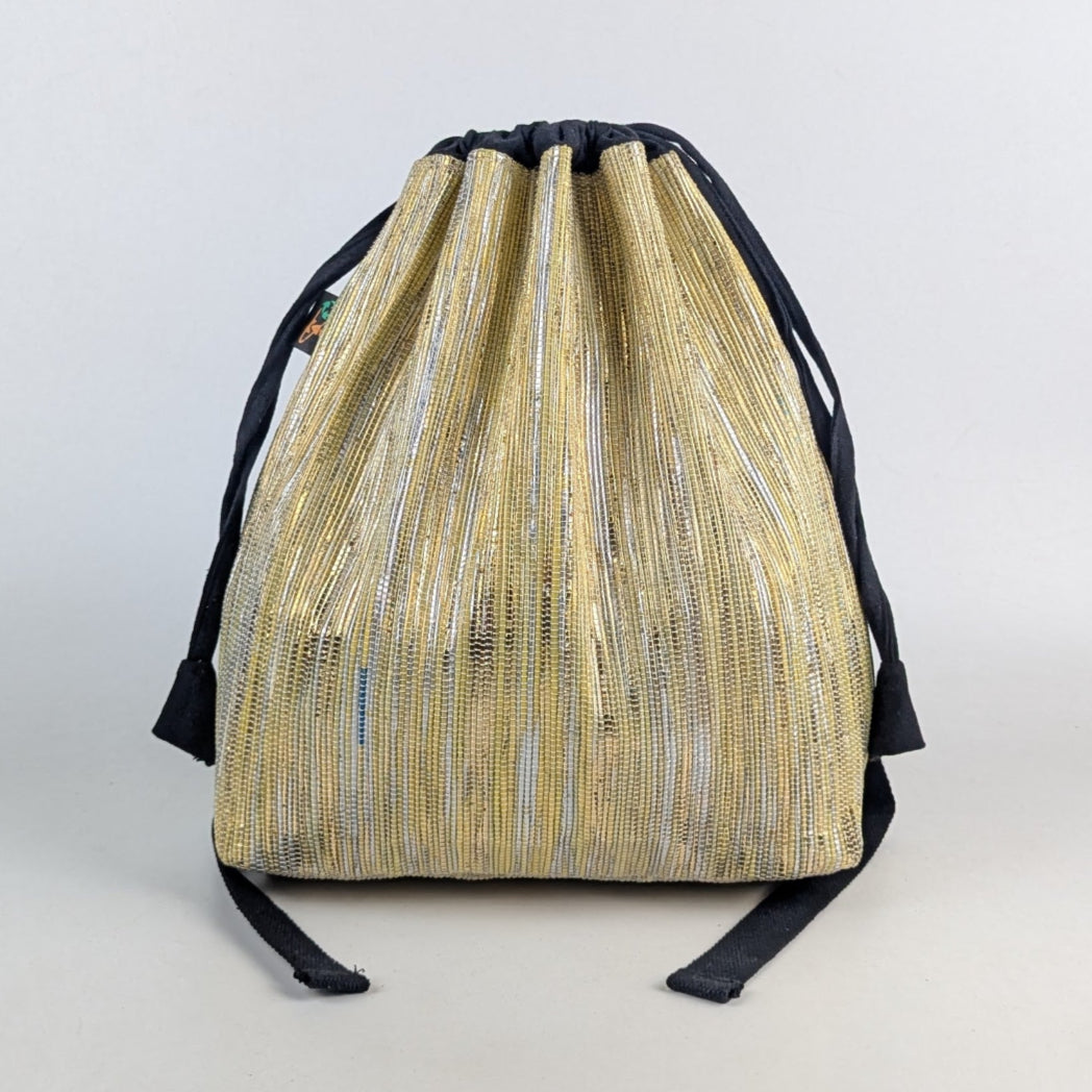 Yellow Gold SIlver mix Upcycled Handcrafted Light Backpack (NLBP0225-008) PS_W