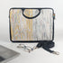 Yellow SIlver Stripes Upcycled Handwoven Laptop Sleeves 14 inches (LSB140225-015) PS_W