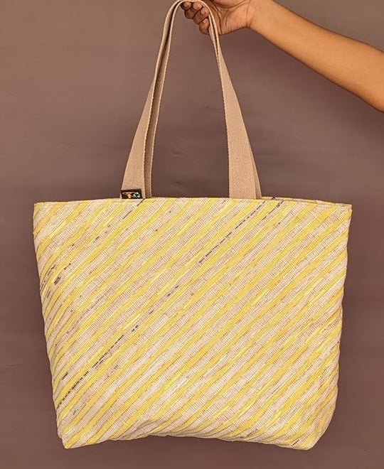 Upcycled Handwoven Beach Bag (BB0424-030) PS_W