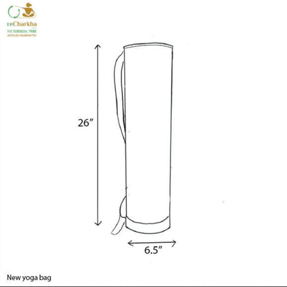 Upcycled Handwoven Yoga Mat Bag (YB0326-007) PS_W