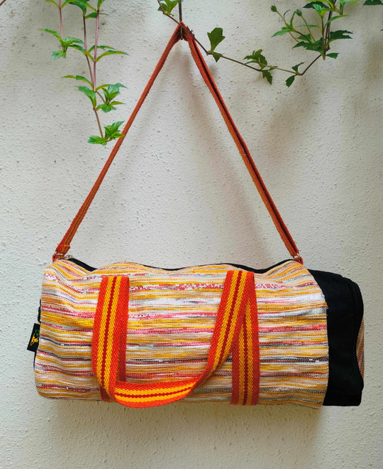 Orange and Silver Gym Duffle Bag (GDB0723-004) MS