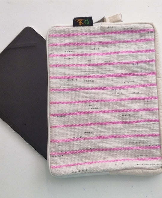 Pink and White Stripes Tablet Sleeve (TS0923-007) MS_W